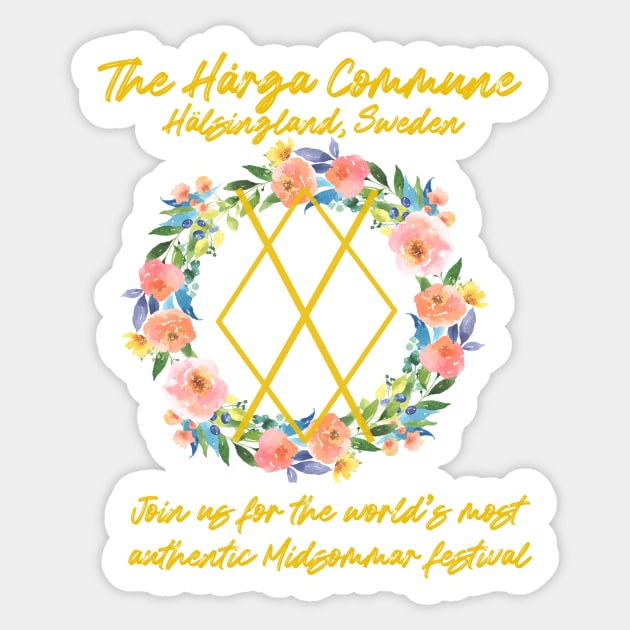 Harga Commune Midsommar Sticker by ScreamKingsPod